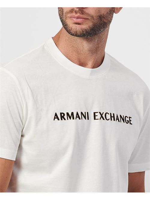 T-shirt uomo AX basic girocollo con logo ARMANI EXCHANGE | XM000127-AF10356U0009